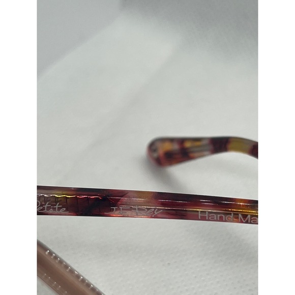 J.F. Rey Petite PA077 8580 Geometric Hexagon Eyeglass Frames Mauve Tortoise - Picture 4 of 6